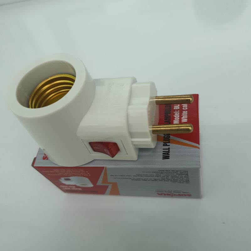 Đui đèn liền phích cắm SOPOKA tiện lợi, Có công tắc
