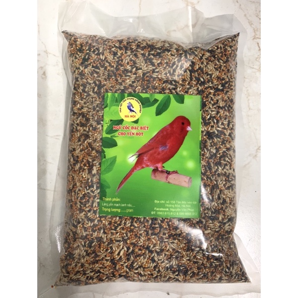 Hạt mix có kê cho các dòng yến hót (hoàng yến, hồng yến, bạch, thanh yến gói 1kg