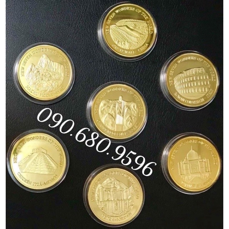 Bộ Đồng Tiền Xu Kỉ Niệm 7 Kì Quan Thế Giới Mới