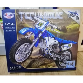 bộ đồ chơi lắp ráp mô hình technic motorbike cross country motorcycle winner 1256 Xe Mô Tô