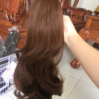 Tóc giả Ngoặm xoăn 35cm ( hình thật )