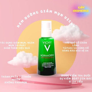 Kem giảm mụn vichy normaderm phytosolution giảm mụn thâm phục hồi da mụn dầu nhạy cảm