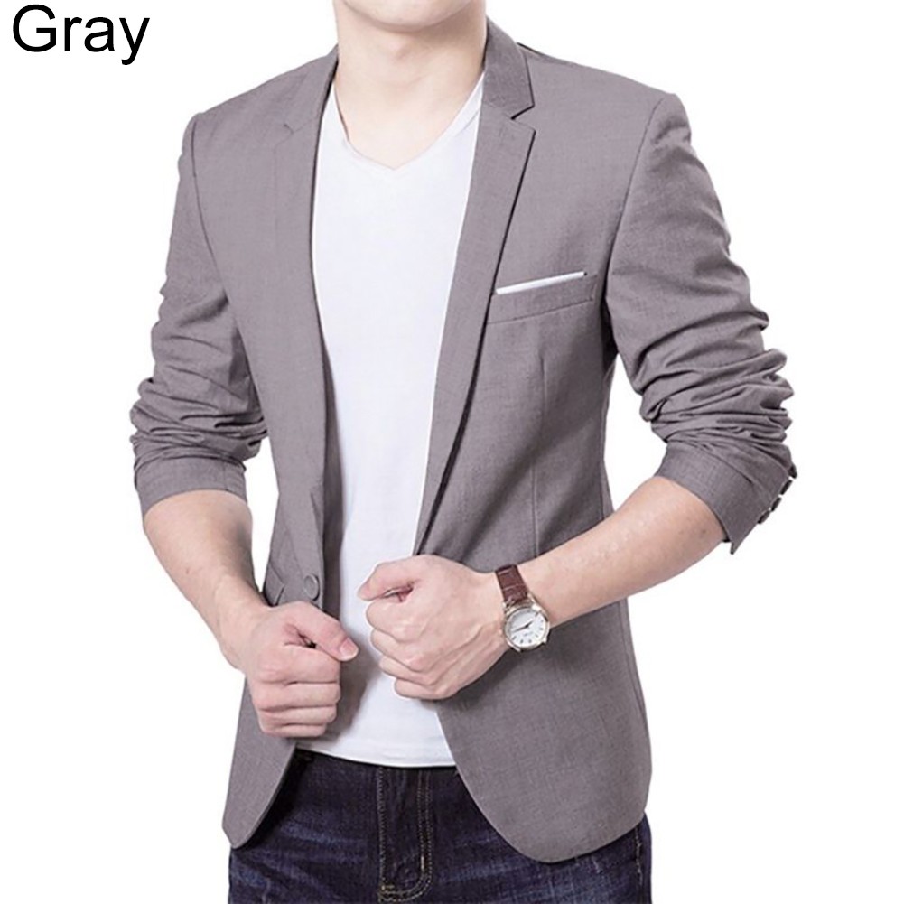 Áo Khoác Blazer Phối Nút Cho Nam