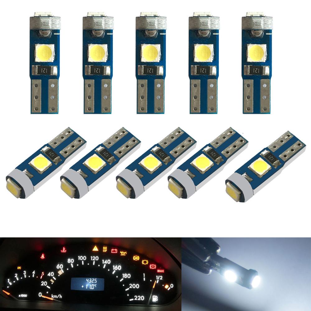 Bóng đèn LED T5 58 74 286 W1.2W 3030 3SMD siêu sáng cho bảng điều khiển xe hơi