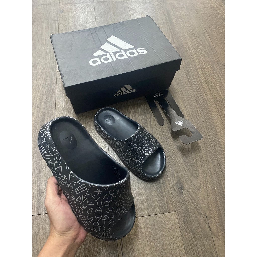 Dép adidas yz slide đen - kí hiệu