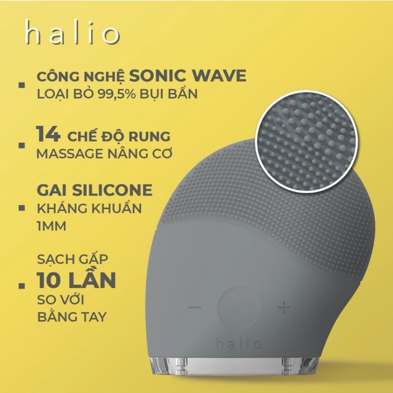 ⭐Máy Rửa Mặt Và Mát Xa Da Mặt Halio CHÍNH HÃNG⭐