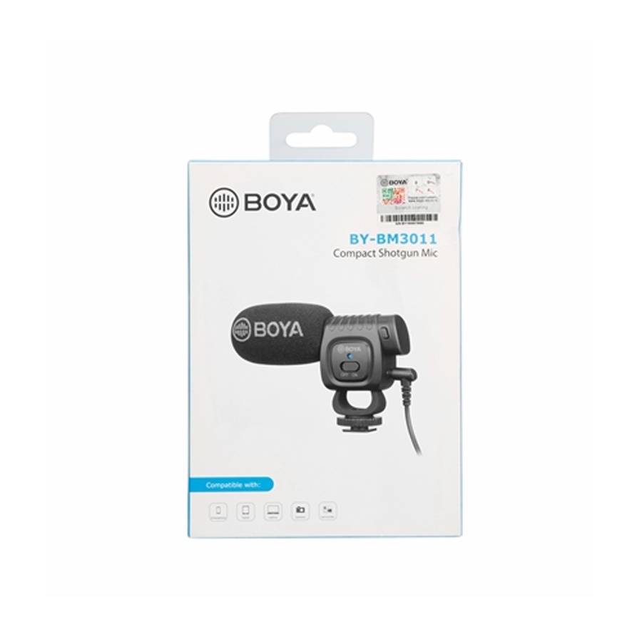 Micro thu âm shotgun BOYA BY-BM3011 cho điện thoại, máy ảnh, máy quay