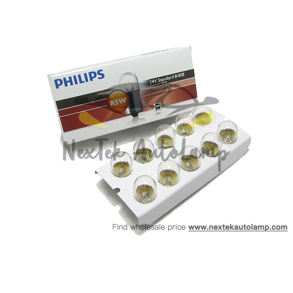 Philips R5W 13821 24V 5W BA15s Đèn Nội Thất Tiêu Chuẩn Đèn Tín Hiệu Gốc Xe Buýt & Xe Tải Phụ kiện xe hơi Bóng đèn xe gốc gốc