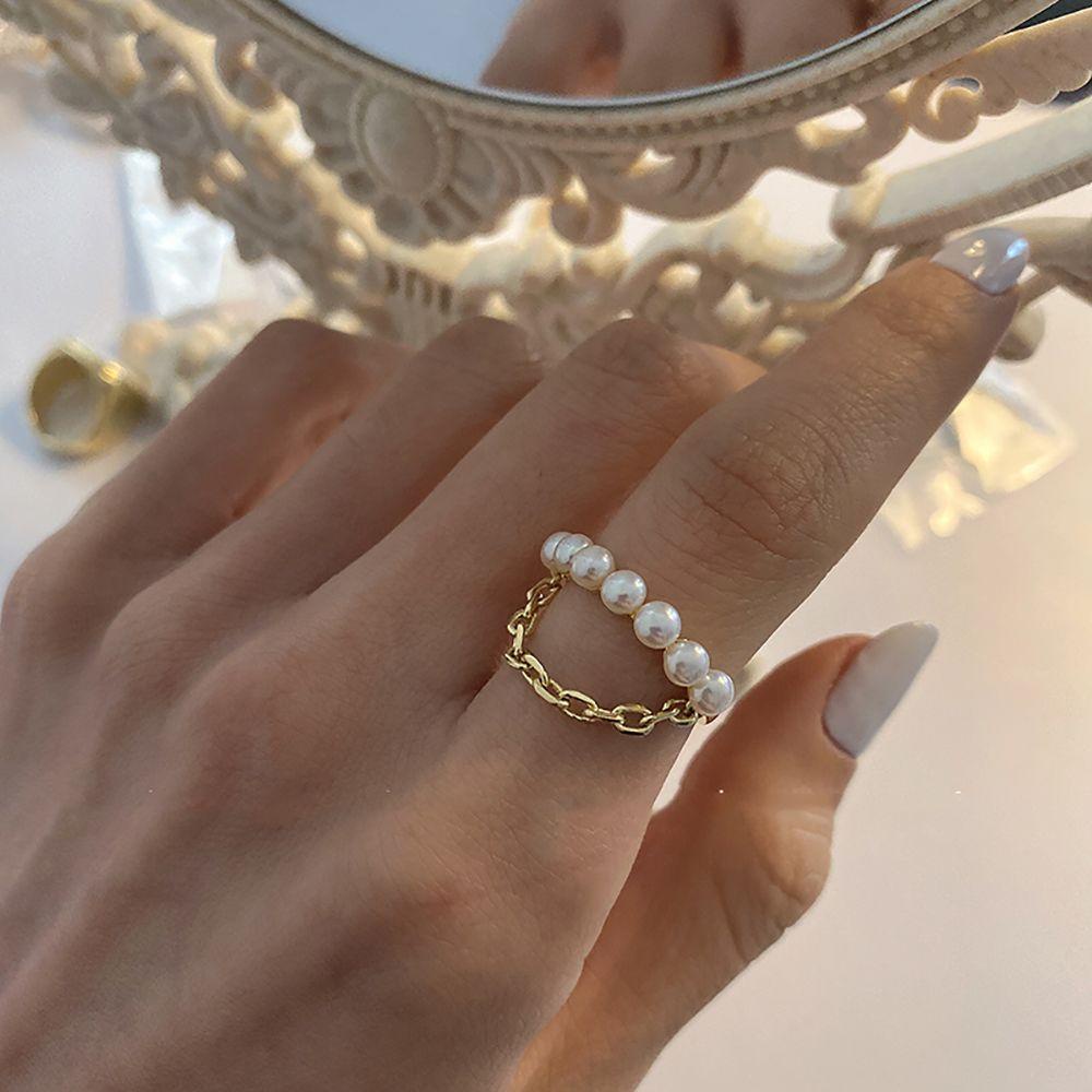 Nhẫn Hở Họa Tiết Hình Học Đơn Giản Phong Cách Hip Hop Punk