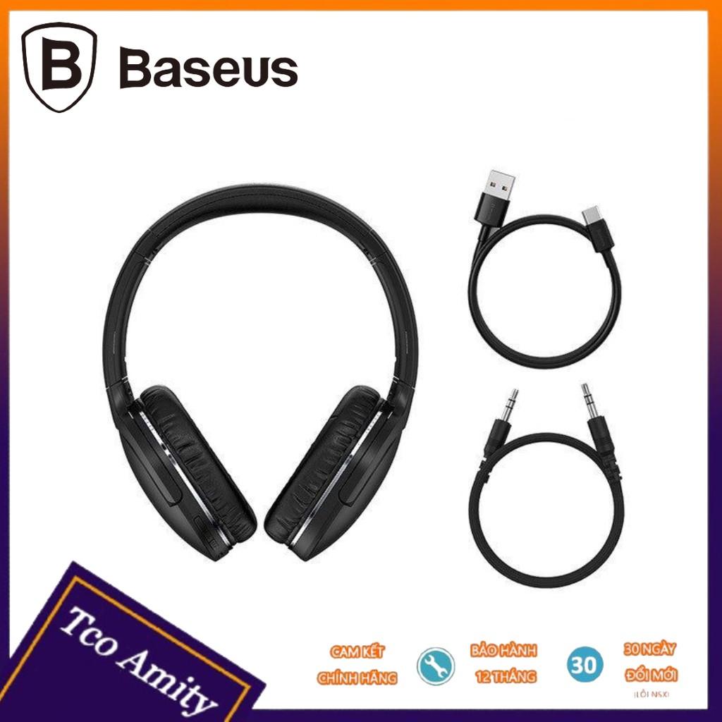 Tai Nghe Chụp Tai Không Dây Baseus Encok D02 Pro - Chất lượng đàm thoại / nghe nhạc tốt - Pin khỏe - Thiết kế thông minh