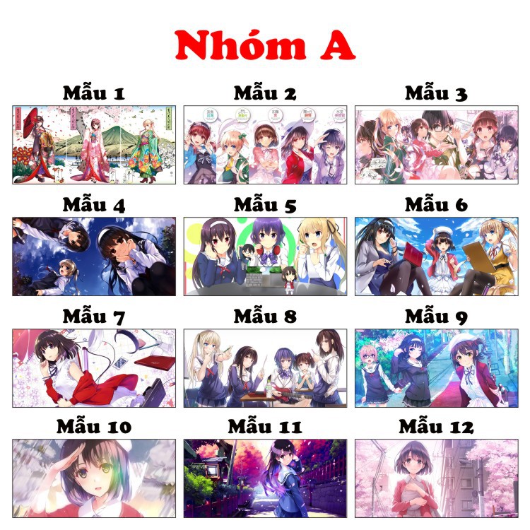 Ly sứ in hình Anime Saenai Heroine no Sodatekata Cốc uống nước đẹp làm quà tặng đặc biệt giá trị và ý nghĩa