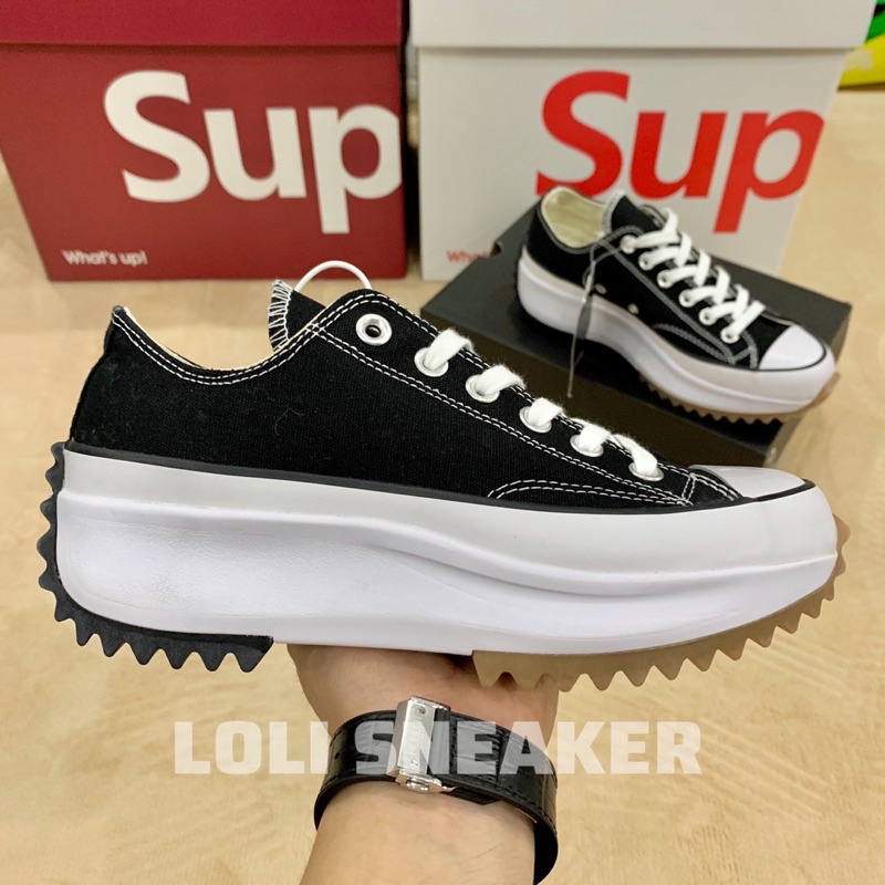 (Loli Store) Giày CVS x JW Anderson Run Star Hike - Đen - Thấp cổ - Chất lượng tiêu chuẩn