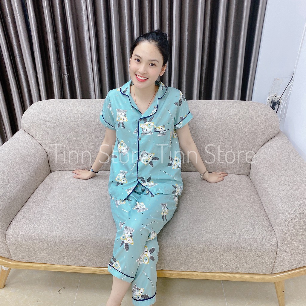 [XẢ SỐC BỘ ĐỒ NGỦ] ẢNH THẬT TỰ CHỤP BỘ PIJAMA KATE XUẤT THÁI SIÊU RẺ <65KG | BigBuy360 - bigbuy360.vn