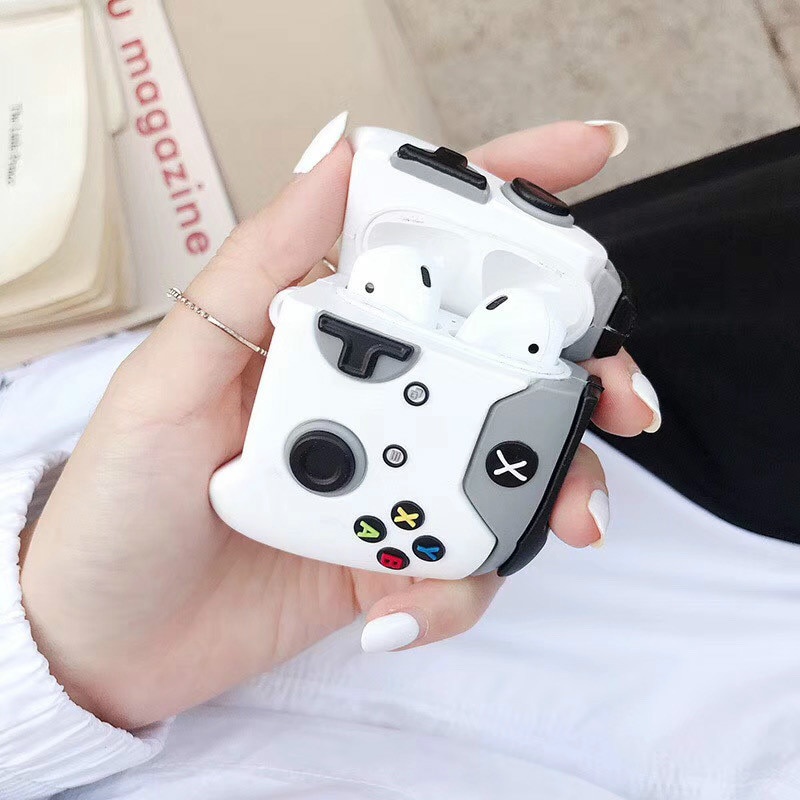 Vỏ bảo vệ hộp sạc tai nghe hình máy chơi game cầm tay bằng silicon chống rơi thích hợp cho Airpods 1 2 Pro