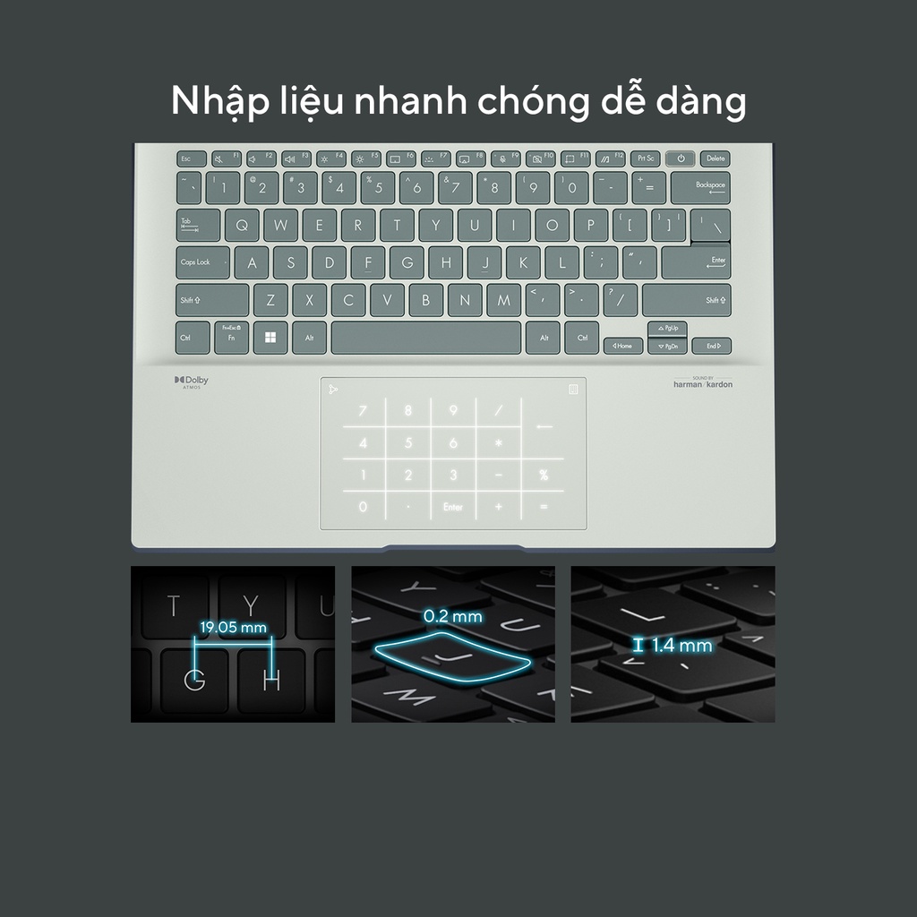 Laptop Asus ZenBook UX3402ZA-KM220W i5-1240P|8GB|512GB|Iris Xe|14.0'' 2.8K OLED