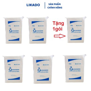 Khăn khô đa năng cho bé LIKADO 400g kích thước(15x20cm) 300 tờ/gói (MUA 5 TẶNG 1)