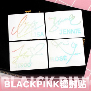 Miếng dán Laser hình nhóm nhạc BLACKPINK trang trí điện thoại/máy tính