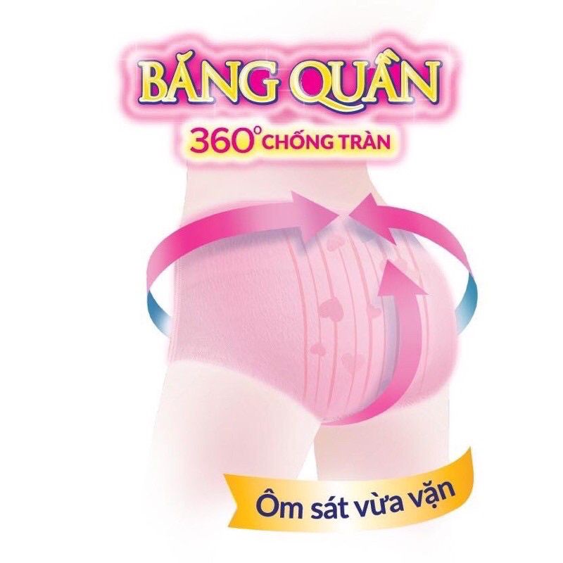 Băng vệ sinh quần Diana chống tràn 360 size M/L, Băng vệ sinh Diana ban đêm dạng quần gói 2 miếng