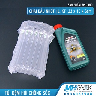 Đệm hơi dạng túi 1 lít kích thước sản phẩm 23x10x6 túi gói hàng chống sốc sữa bột, mỹ phẩm, chai lọ thủy tinh, dầu nhớt