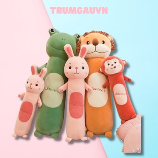 GỐI ÔM HÌNH THÚ SIÊU MỊN CO DÃN 4 CHIỀU CỰC ÊM, GẤU BÔNG SIÊU ĐÁNG YÊU ẾCH, THỎ, KHỈ