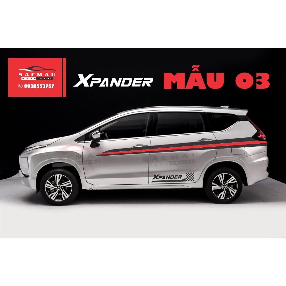 Tem dán xe Mitsubishi Xpander, tem dán trang trí xpander cực đẹp
