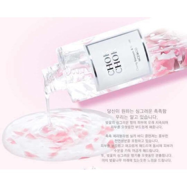 Sữa tắm dưỡng ẩm sáng da Chok Chok Cherry Blossom & Honey 250ml