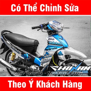 Tem Trùm Sirius Xanh Trắng Adidas