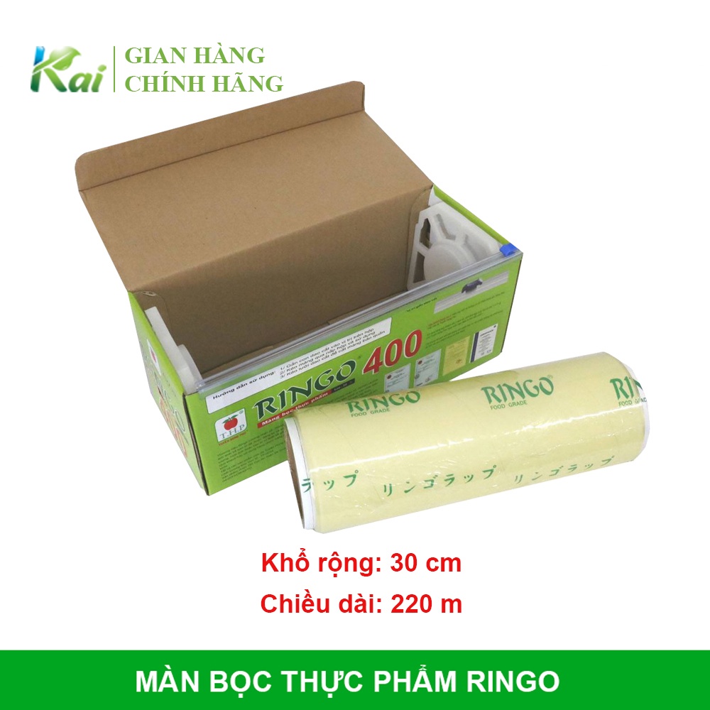 MÀNG BỌC THỰC PHẨM NHÃN HIỆU RINGO loại R60/R200/R400, HÀNG CHÍNH HÃNG, ĐA DẠNG KÍCH THƯỚC