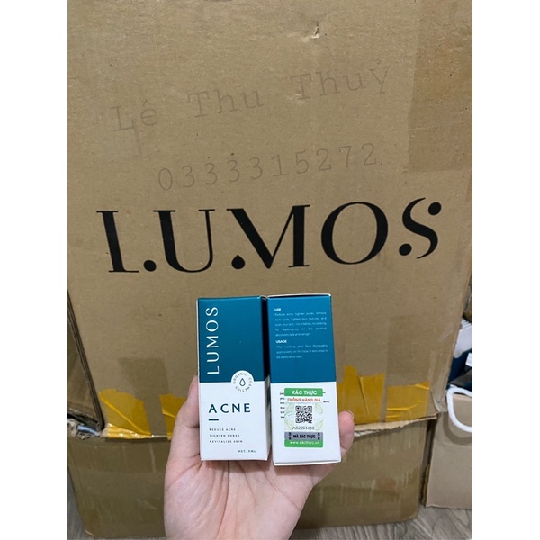 Lumos Acne chính hãng 5ml Ngăn ngừa mụn Check Code - Date Mới