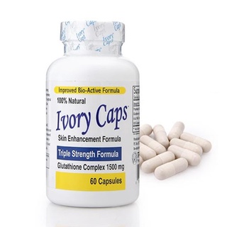 Viên uống trắng da, giảm thâm nám Ivory Caps Glutathione 1500mg 60 viên USA