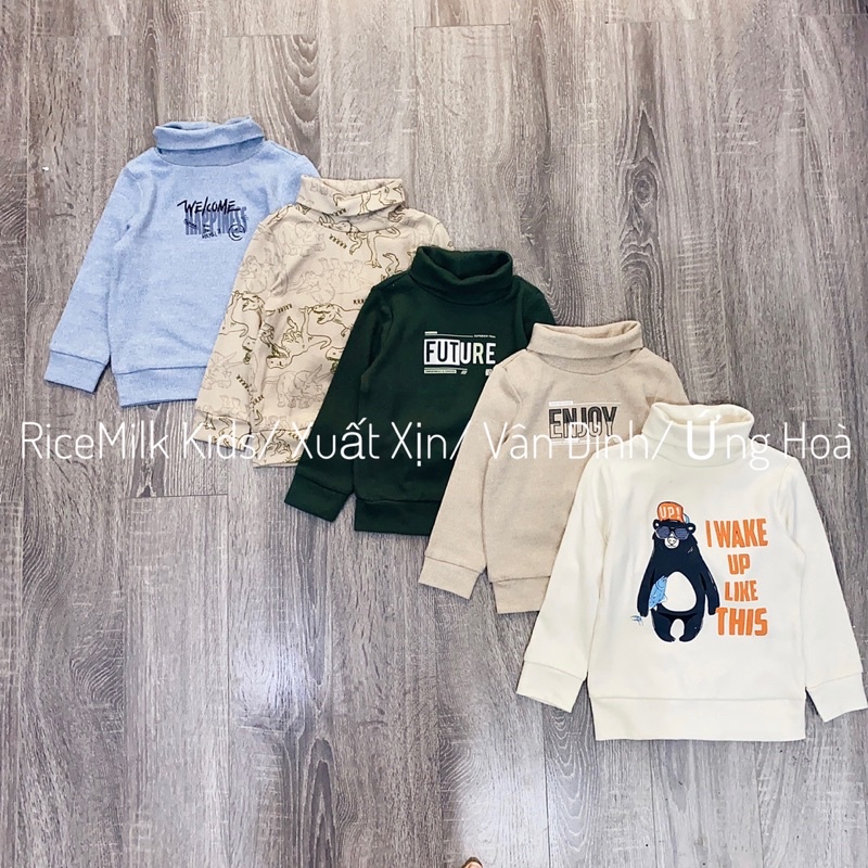 áo cổ lọ dài tay bé trai bé gái xuất dư xịn 3