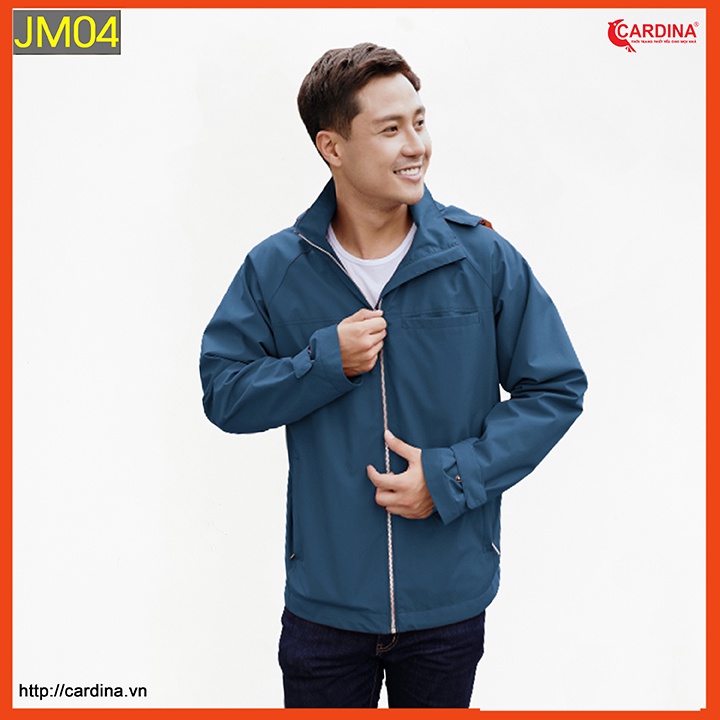 Áo JACKET nam CARDINA chất gió chipu cao cấp 2 lớp chống nước kiểu dáng trẻ trung JM.