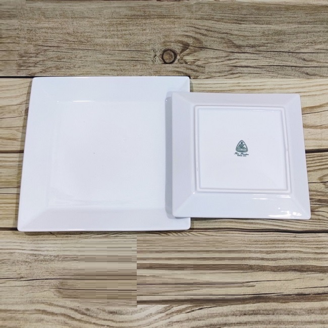 Dĩa sứ vuông sứ Minh Long - dĩa vuông gốm sứ Minh Long