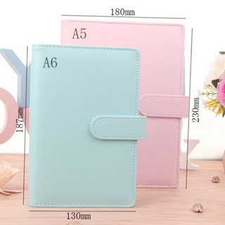 Bìa sổ còng da pu cỡ a6 6 còng