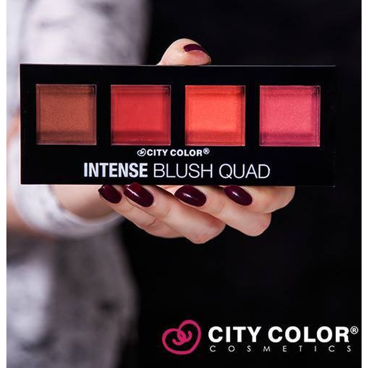 Phấn má hồng City Color 4 ô Intense Blush Quad 300gr