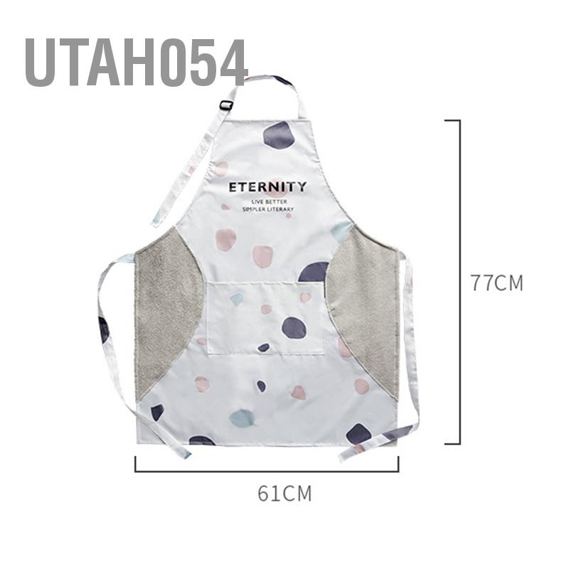 Tạp Dề Không Tay Chống Dầu Chống Nước Có Túi Lớn Cho Nhà Bếp