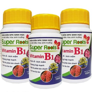 Phân Bón Vitamin B1 chai 100ml, phân kích rễ Super Roots