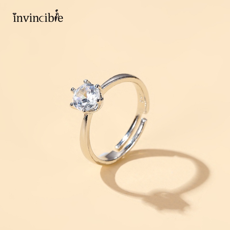 Nhẫn Đính Đá Hình Vương Miện Sang Trọng Cho Nữ