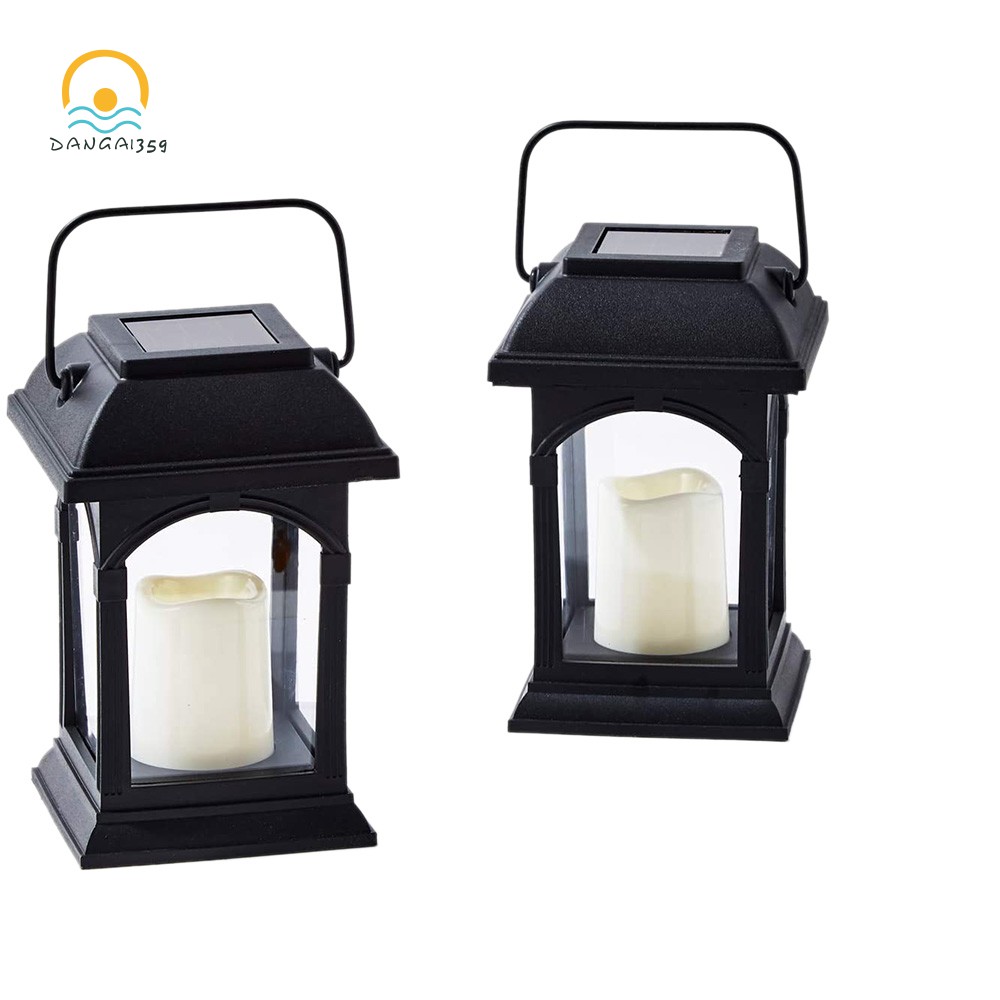 2 Pack Outdoor Solar Lanterns,Solar 