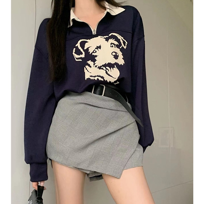 Set Áo Thun Tay Dài Phối Áo Hai Dây Lệch Tà Thời Trang Cá Tính