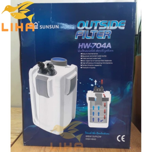 Lọc Thùng SunSun HW704A - Máy Lọc Thùng Bể Cá Thủy Sinh