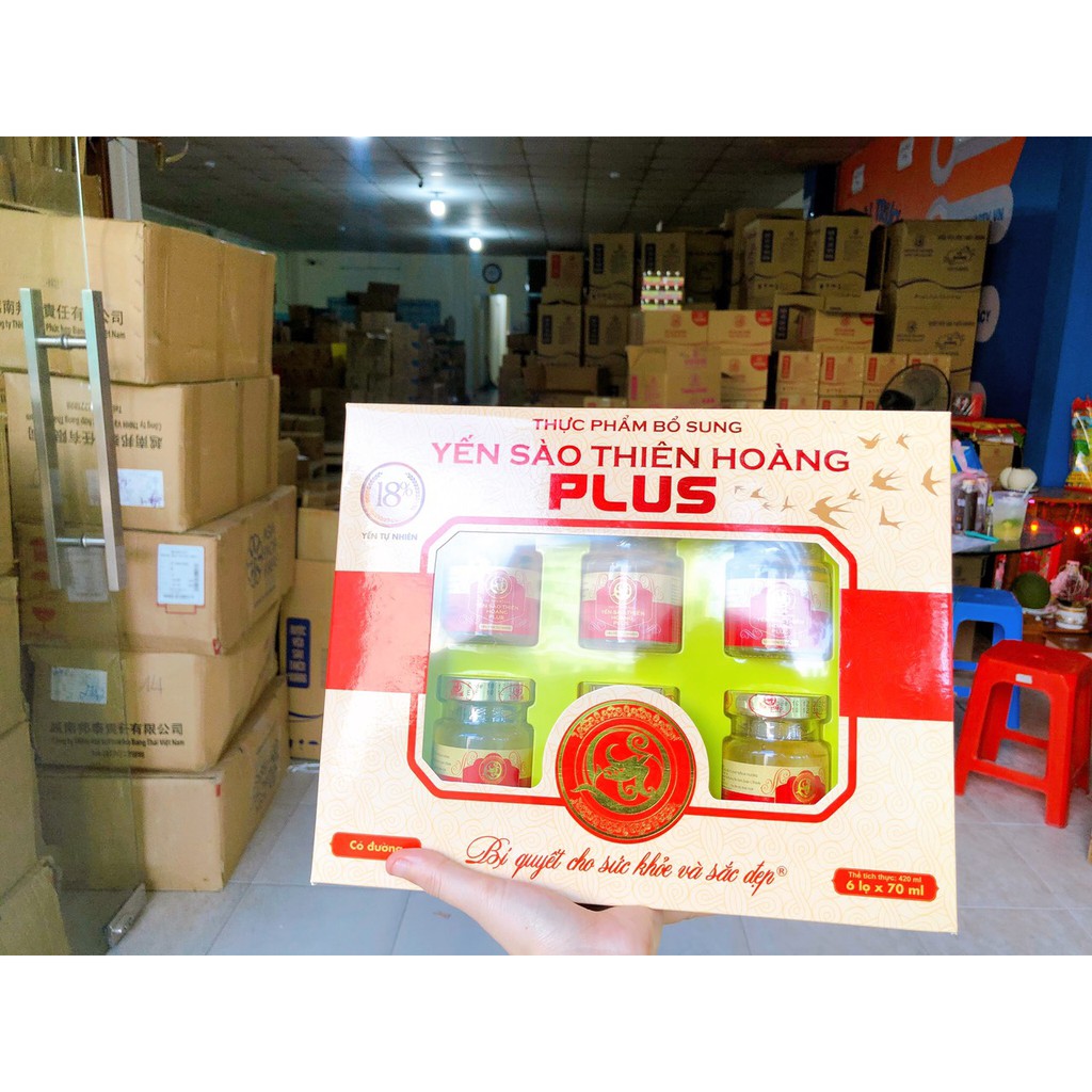 3 Hộp Yến Thiên Hoàng 18% Plus (1 Hộp 6 Lọ X 70ml) | BigBuy360 - bigbuy360.vn