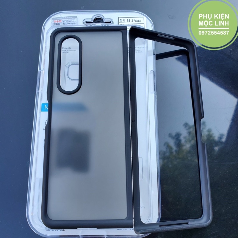 Ốp lưng 2 mặt màu nhám chống vân Samsung Galaxy Z fold3
