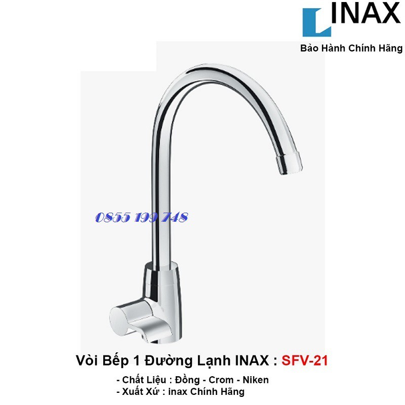 [CHÍNH HÃNG] Vòi rửa bát lạnh INAX SFV-21