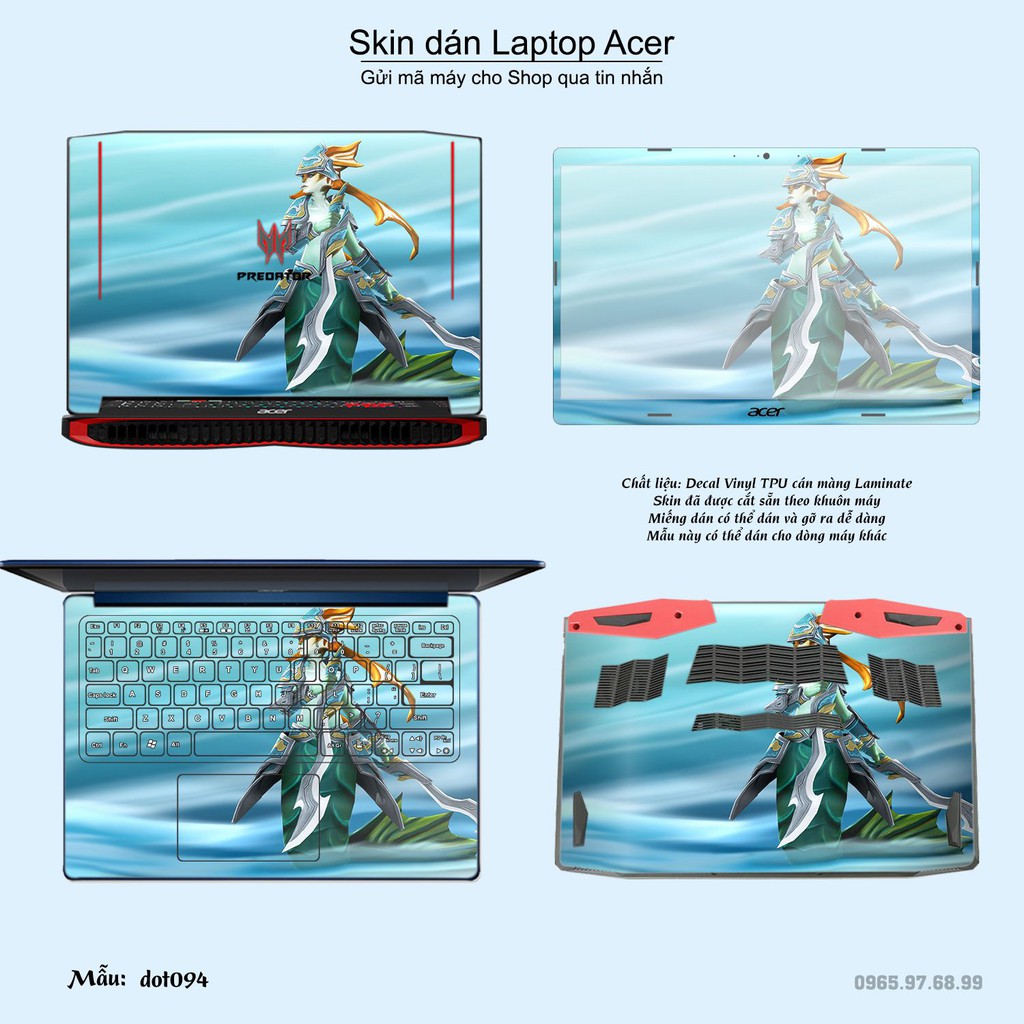 Skin dán Laptop Acer in hình Dota 2 _nhiều mẫu 16 (inbox mã máy cho Shop)