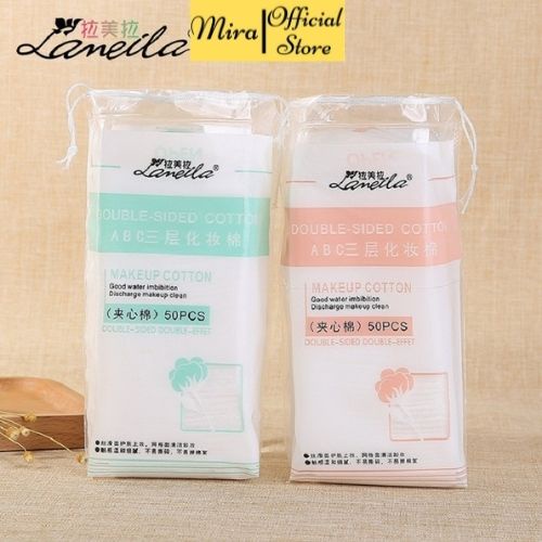 Bông tẩy trang lameila 222 miếng tiện lợi