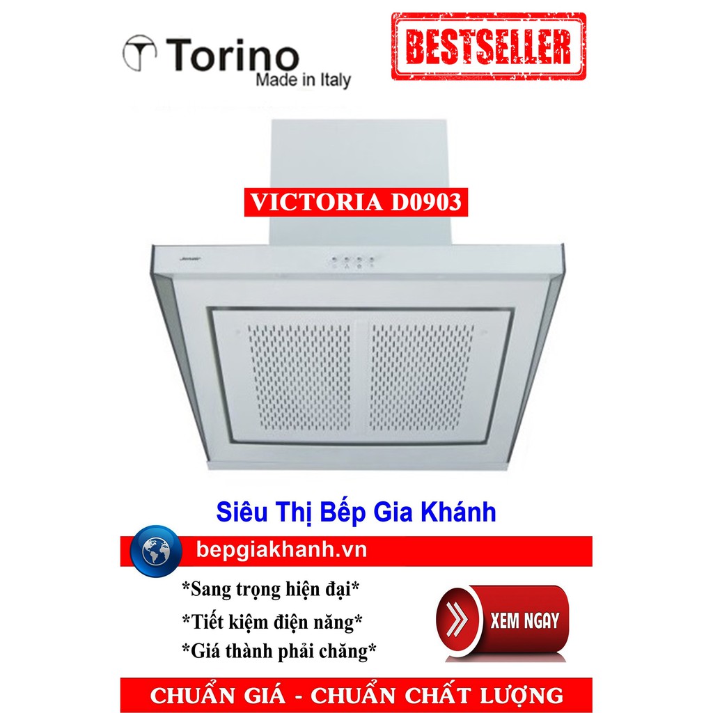 Máy hút mùi nhà bếp dạng phẳng Torino VICTORIA D0903