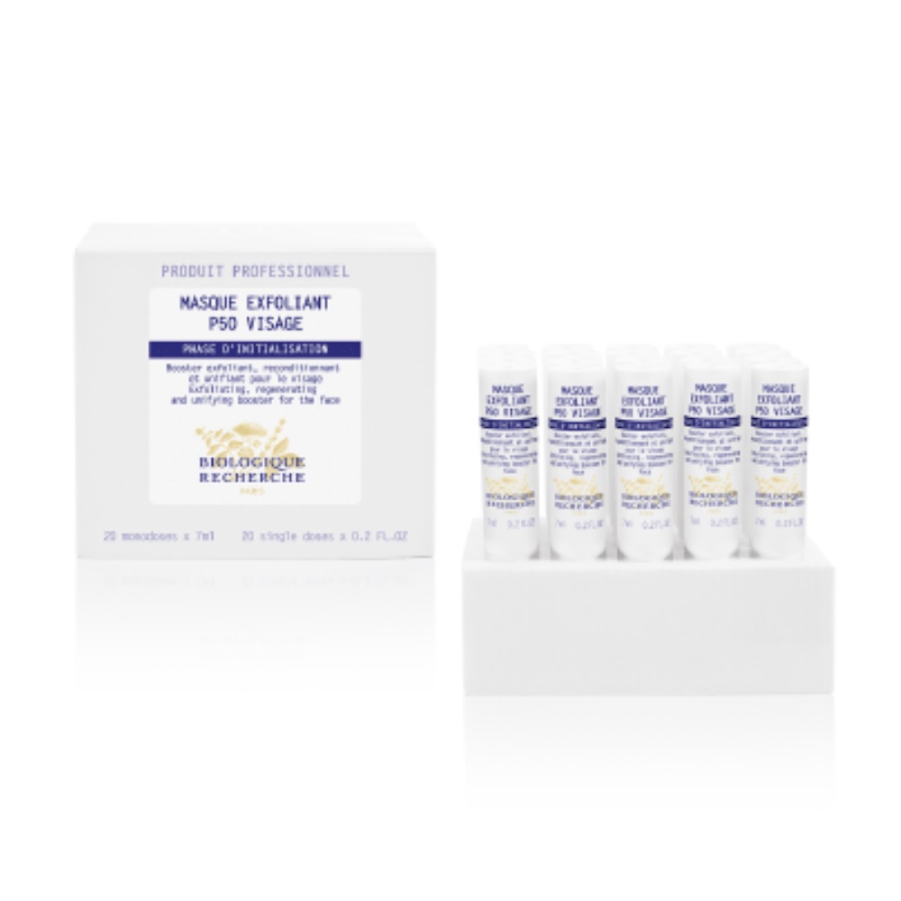 Mặt nạ chuyên biệt Masque Exfoliant P50 Visage 7ml peel da dành cho da lão hóa, làm sáng và se khít lỗ chân lông - K57