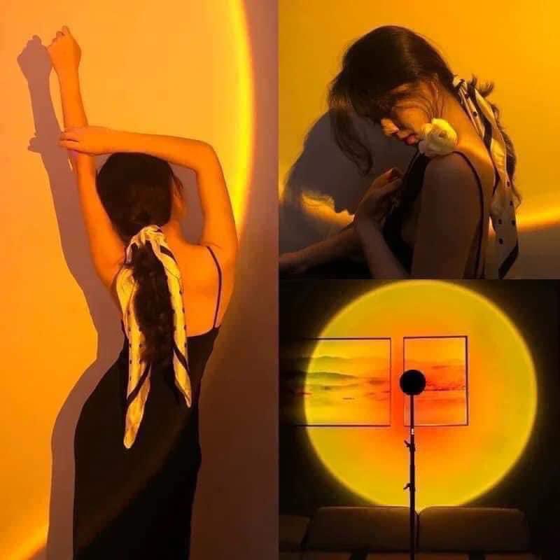 Đèn chiếu hoàng hôn bóng led trang trí / chụp ảnh / quay video / livestream / tiktok hiệu ứng rất đẹp