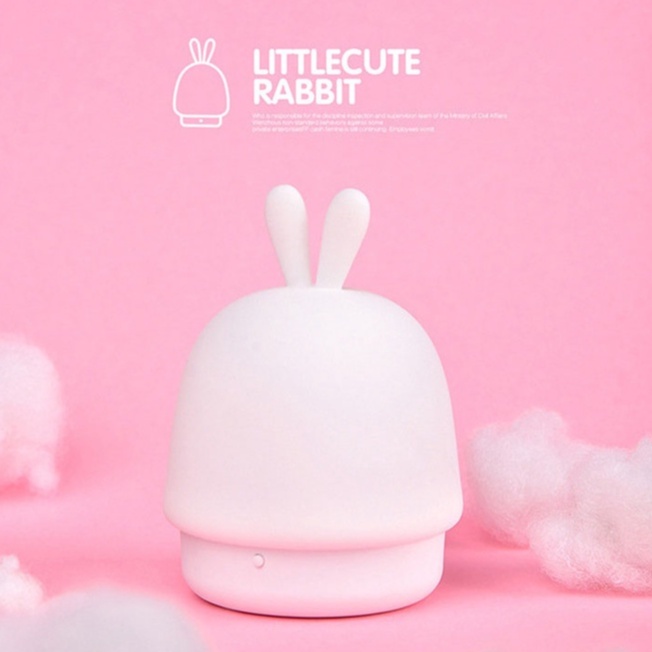 Đèn ngủ silicon hình chú thỏ đáng yêu